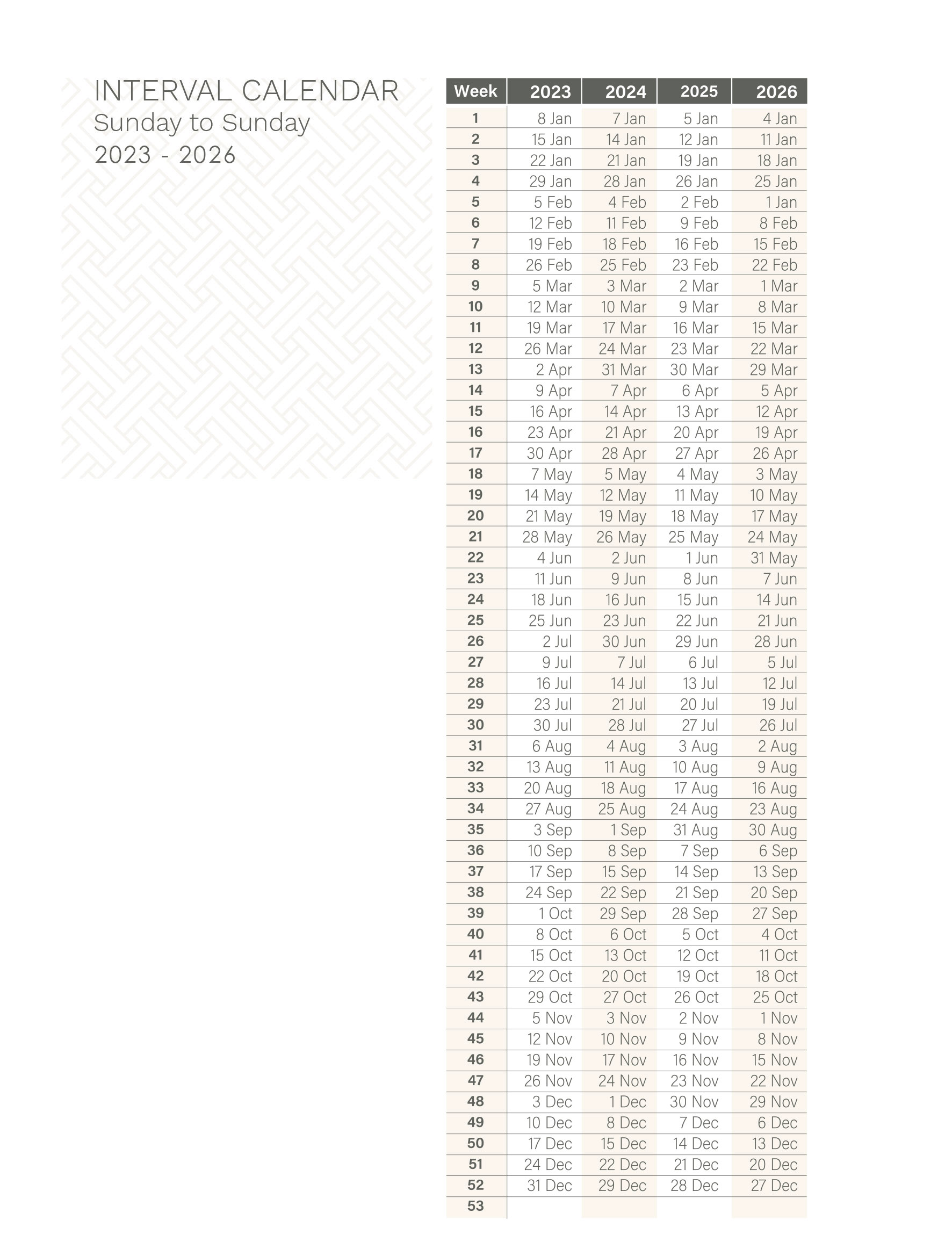 Rci Calendar Weeks 2024 Schedule Sybil Euphemia