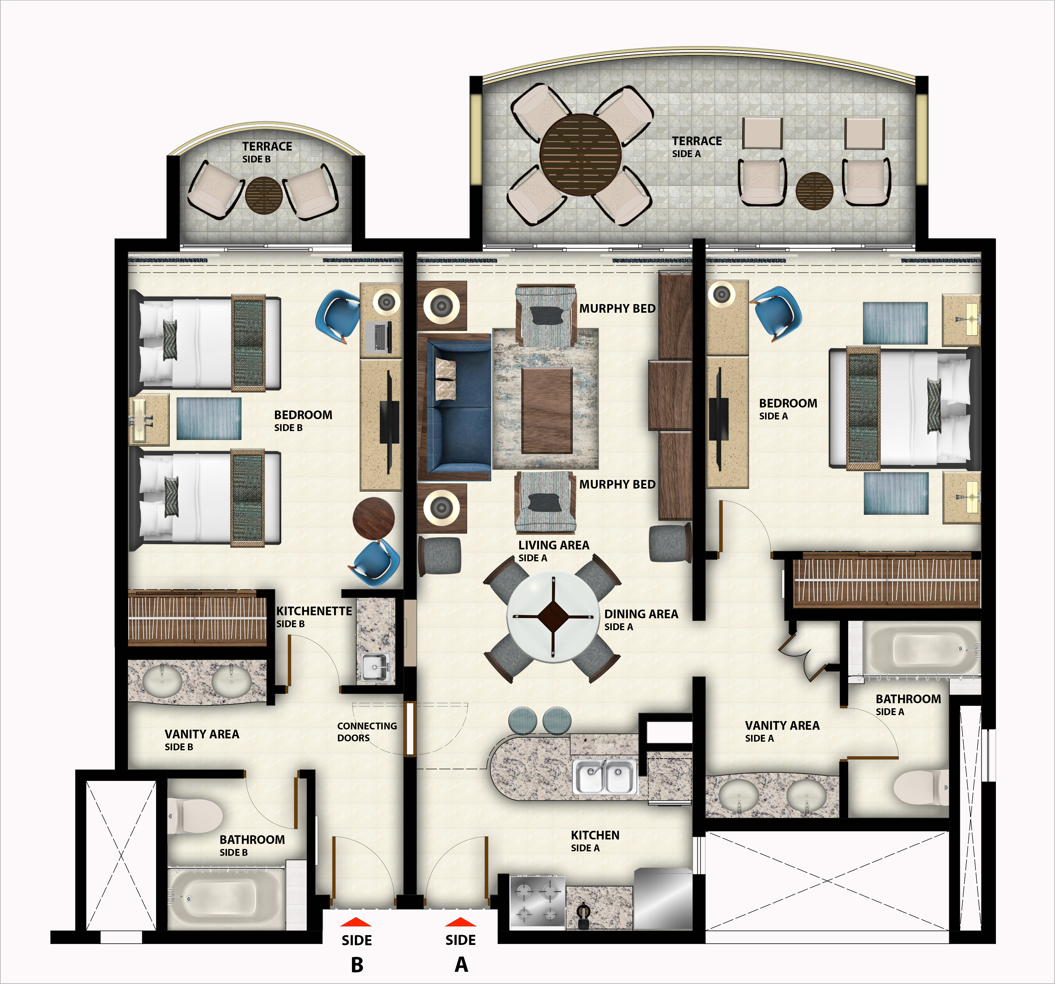 The Villas at Simpson Bay Resort - Floor Plan